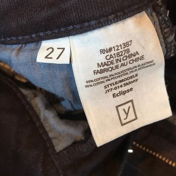Yummie Women's navy denim ‘Eclipse’‎ high waisted skinny jeans (27) - Picture 10 of 10